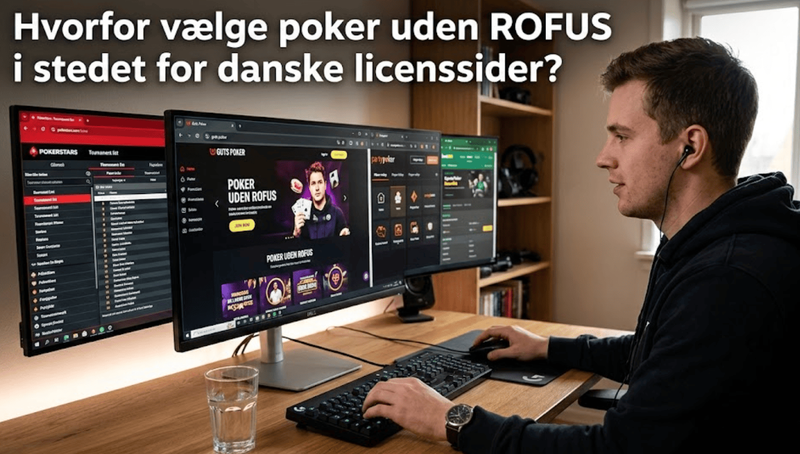 

Hvorfor vælge poker uden ROFUS i stedet for danske licenssider?

